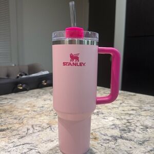 Stanley Pink Travel Mug with Handle